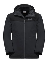 Jack Wolfskin Winterjacke Snowfrost 3in1 (wasser- und winddicht, warme Fleece-Innenjacke) phantomgrau Kinder